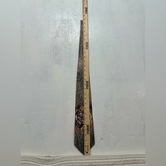 Endangered Species “Tiger Eyes” Tie by Simon Combes 1995 Wildlife Art Silk - Picture 4 of 5